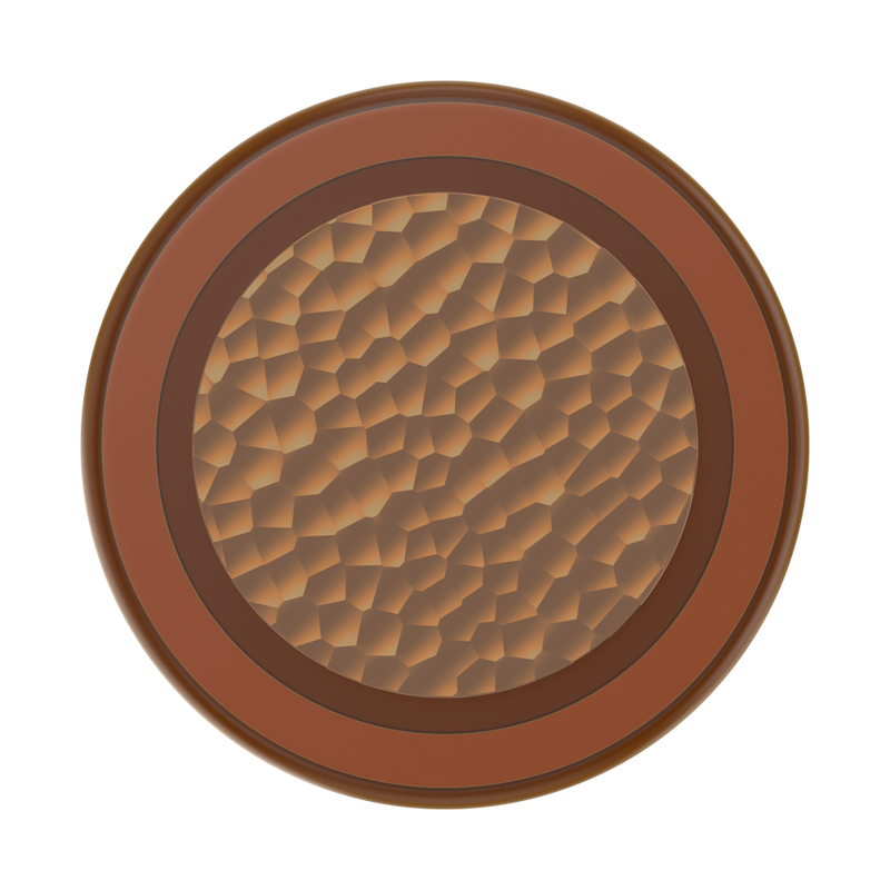 Enamel Hammered Copper-Tone