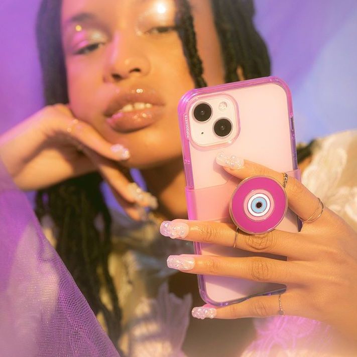 PopCase for iPhone 14 Plus - Translucent Berry Blur