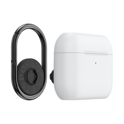 AirPods Pro Holder White + PopChain 2 Gunmetal