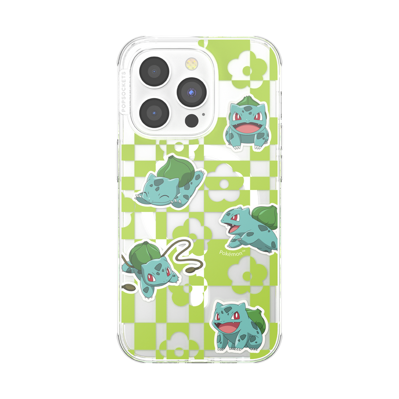 PopCase MagSafe for iPhone 14 Pro - Pokemon Bulbasaur Lime Party