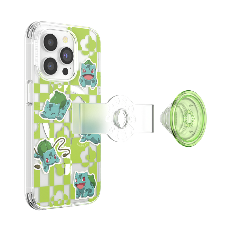 PopCase MagSafe for iPhone 14 Pro - Pokemon Bulbasaur Lime Party