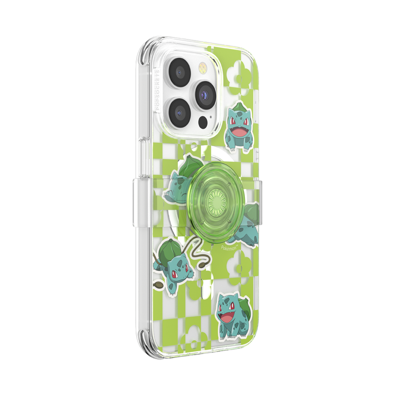 PopCase MagSafe for iPhone 14 Pro - Pokemon Bulbasaur Lime Party