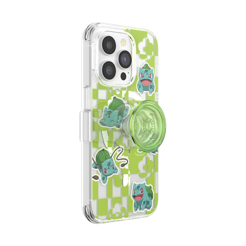PopCase MagSafe for iPhone 14 Pro - Pokemon Bulbasaur Lime Party